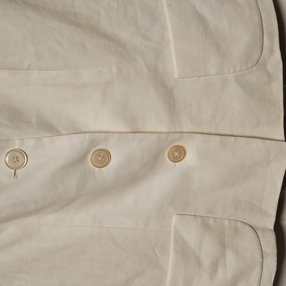 Chaps Linen Jacket - Picture 3 of 7